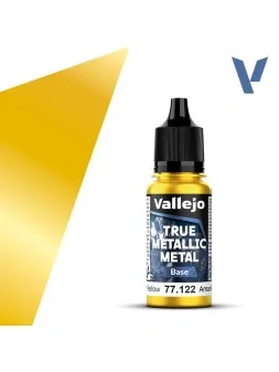 Compra Amarillo Radiante True Metallic Metal Base Vallejo 18ml (77122)