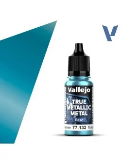 Compra Turquesa Hidra True Metallic Metal Base Vallejo 18ml (77132) de