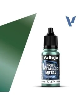 Compra Verde Sombrío True Metallic Metal Airbrush Vallejo 18ml (77174)