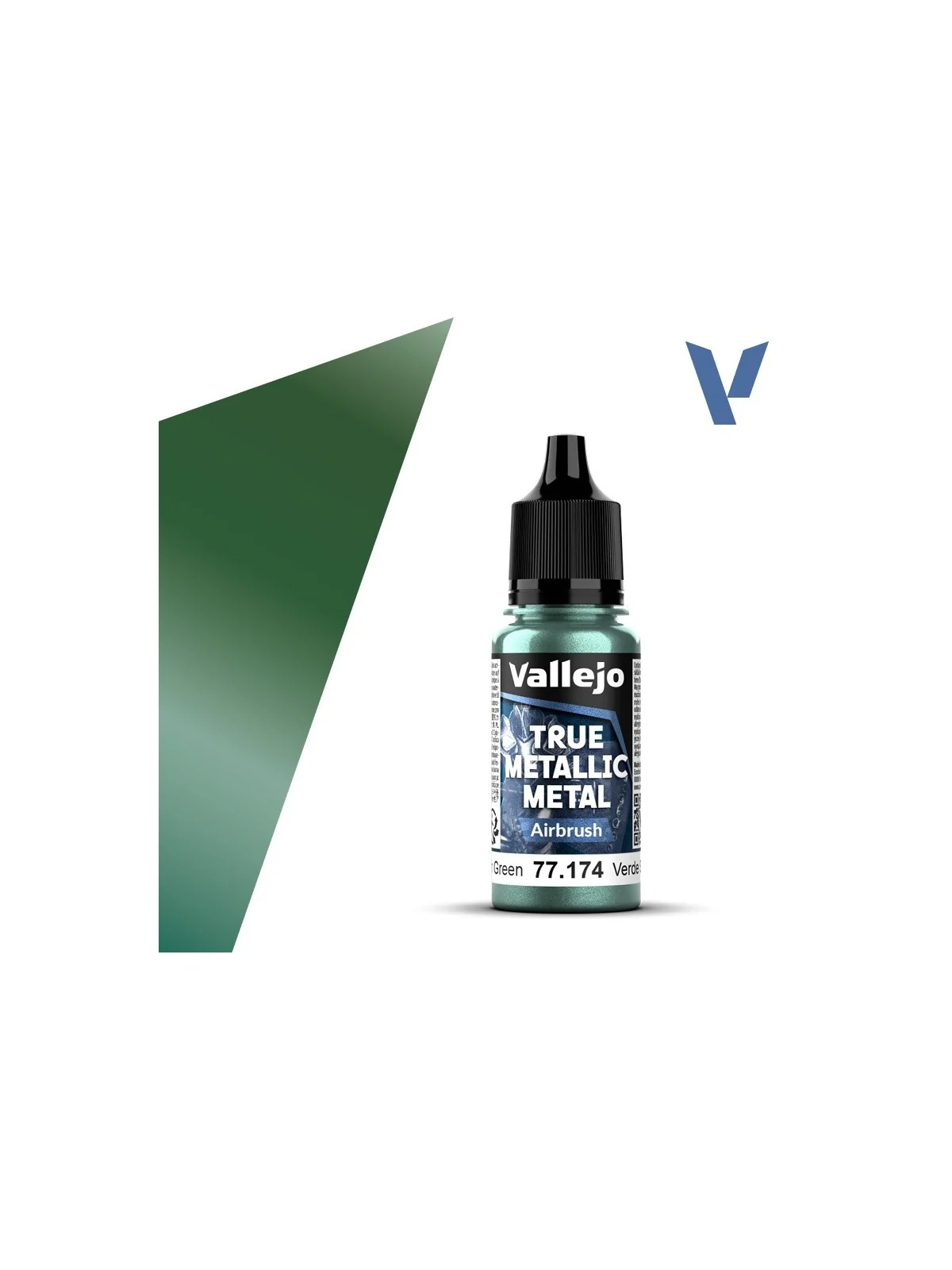 Compra Verde Sombrío True Metallic Metal Airbrush Vallejo 18ml (77174)