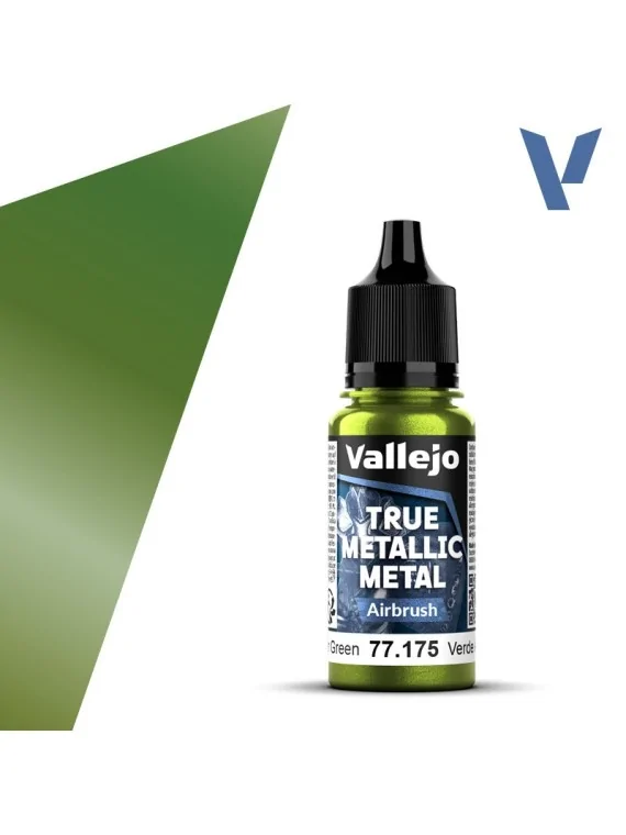 Compra Verde Ámbar True Metallic Metal Airbrush Vallejo 18ml (77175) d