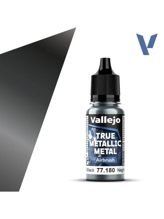 Compra Negro Obsidiana True Metallic Metal Airbrush Vallejo 18ml (7718