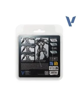 Compra Set 4 Colores Plata de Ley True Metallic Metal Vallejo 18ml (77