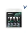 Compra Set 4 Colores Verde Sombrío True Metallic Metal Vallejo 18ml (7