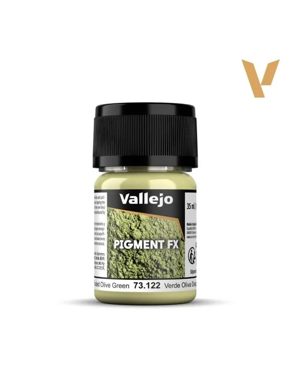 Compra Verde Oliva Desgastado Pigment Fx Vallejo 35ml (73122) de Valle