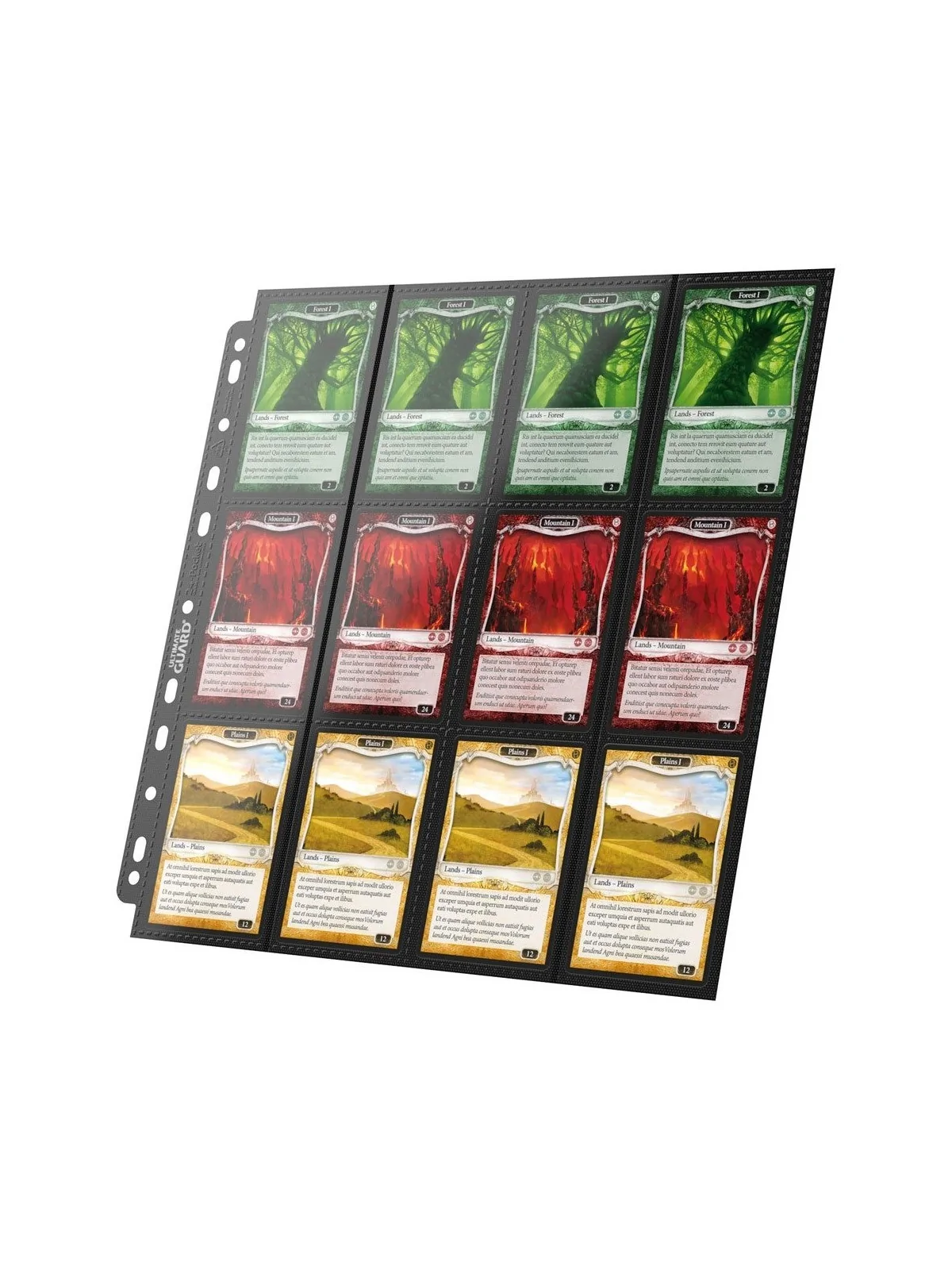 Compra Ultimate Guard 24-Pocket QuadRow Pages Side-Loading Negro (10) 