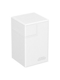 Ultimate Guard Flip'n'Tray 100+ XenoSkin Monocolor Blanco de Ultimate Guard en Cajas para Cartas | La Cueva Roja