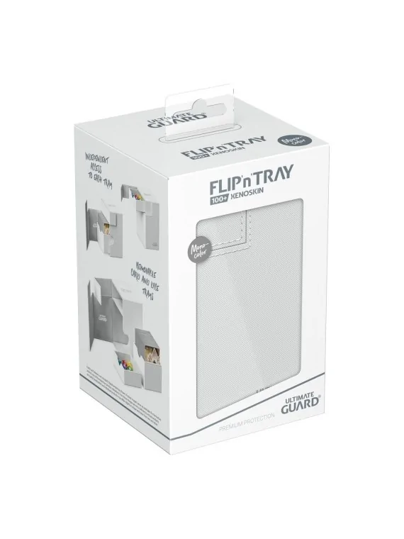 Compra Ultimate Guard Flip'n'Tray 100+ XenoSkin Monocolor Blanco de Ul