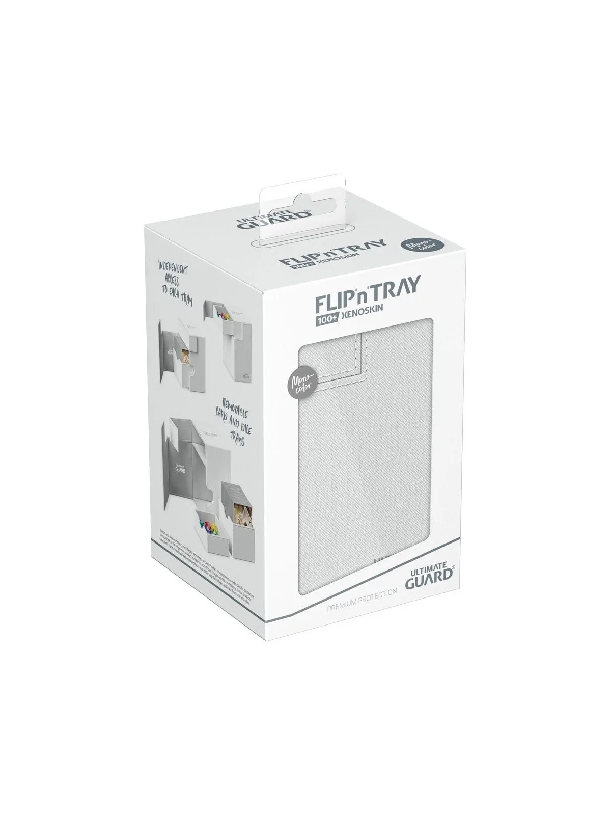 Compra Ultimate Guard Flip'n'Tray 100+ XenoSkin Monocolor Blanco de Ul