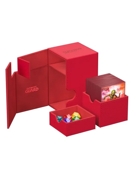 Compra Ultimate Guard Flip'n'Tray 100+ XenoSkin Monocolor Rojo de Ulti