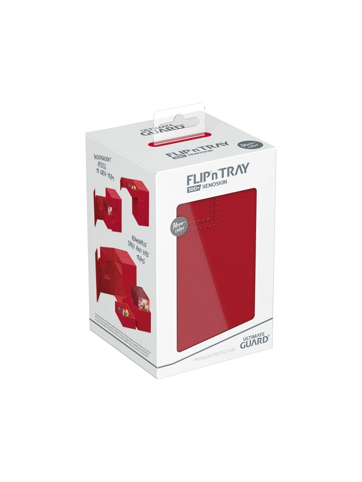 Compra Ultimate Guard Flip'n'Tray 100+ XenoSkin Monocolor Rojo de Ulti