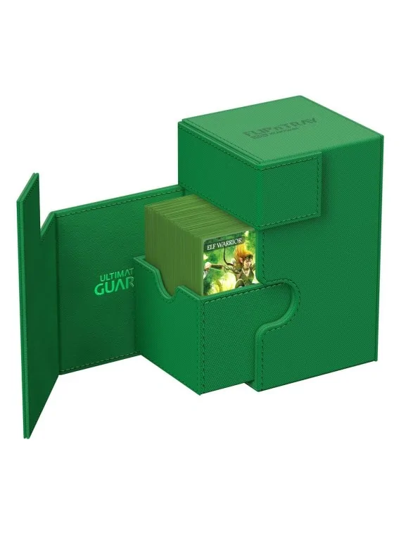 Compra Ultimate Guard Flip'n'Tray 100+ XenoSkin Monocolor Verde de Ult