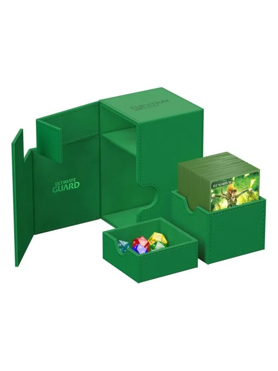 Compra Ultimate Guard Flip'n'Tray 100+ XenoSkin Monocolor Verde de Ult
