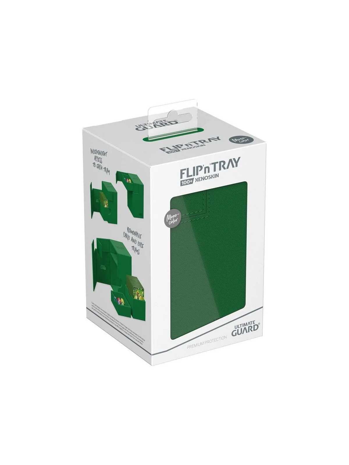 Compra Ultimate Guard Flip'n'Tray 100+ XenoSkin Monocolor Verde de Ult