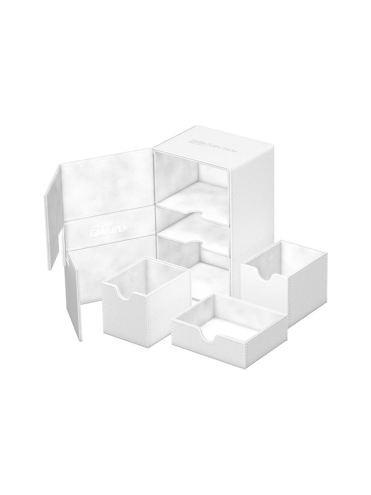 Compra Ultimate Guard Twin Flip'n'Tray 160+ XenoSkin Monocolor Blanco 