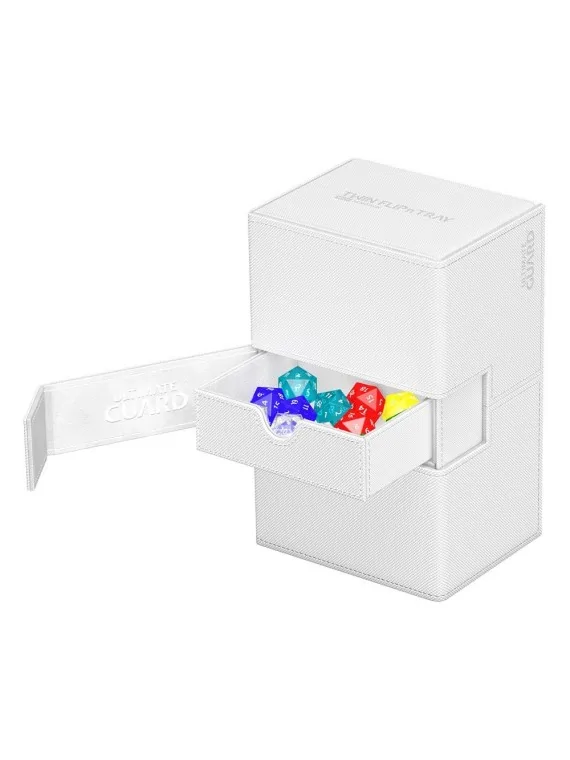 Compra Ultimate Guard Twin Flip'n'Tray 160+ XenoSkin Monocolor Blanco 