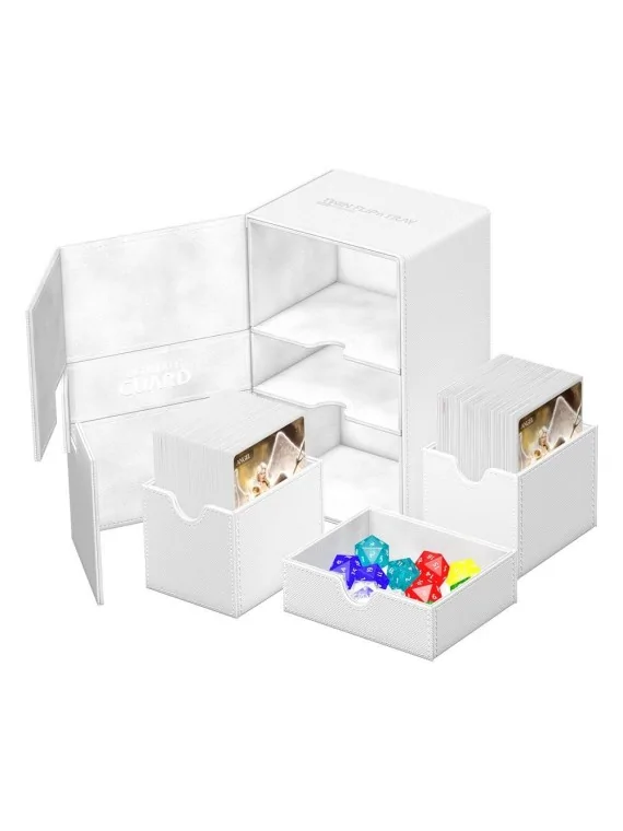 Compra Ultimate Guard Twin Flip'n'Tray 160+ XenoSkin Monocolor Blanco 