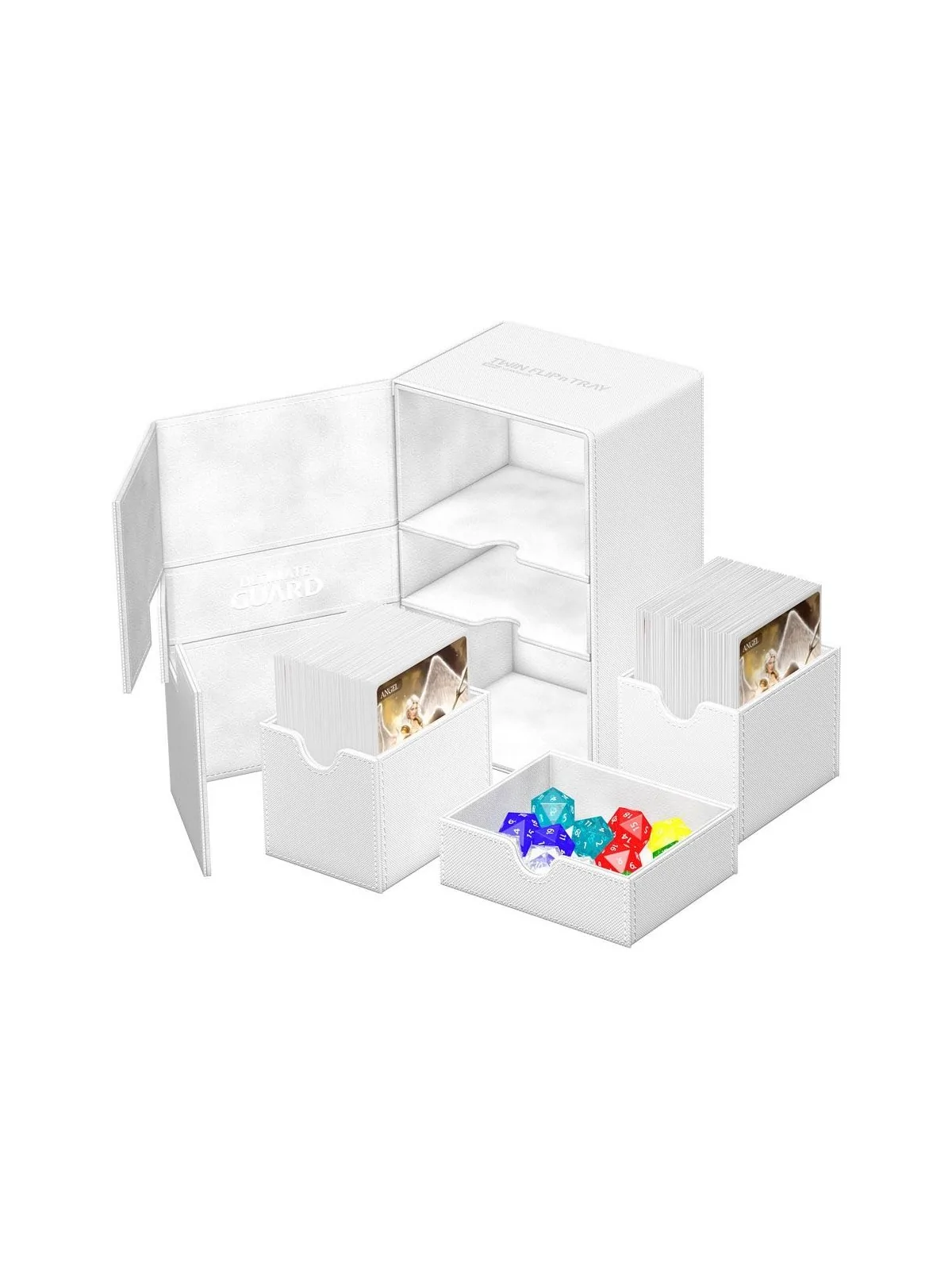 Compra Ultimate Guard Twin Flip'n'Tray 160+ XenoSkin Monocolor Blanco 