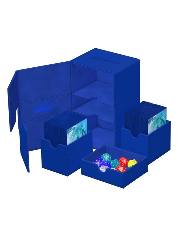Compra Ultimate Guard Twin Flip'n'Tray 160+ XenoSkin Monocolor Azul de