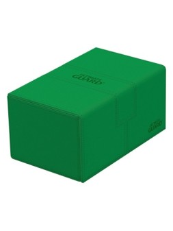 Ultimate Guard Twin Flip'n'Tray 160+ XenoSkin Monocolor Verde de Ultimate Guard en Cajas para Cartas | La Cueva Roja