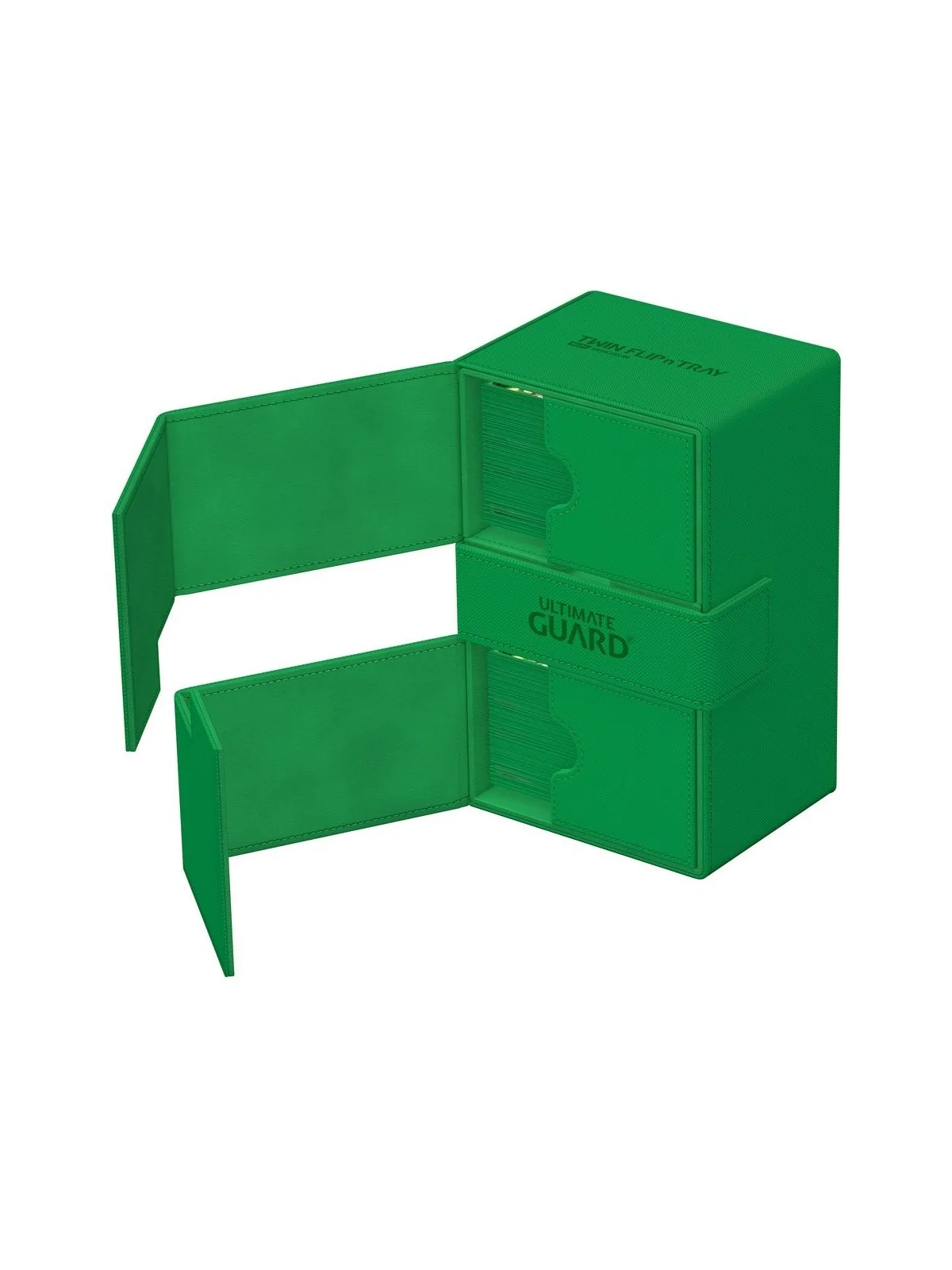 Compra Ultimate Guard Twin Flip'n'Tray 160+ XenoSkin Monocolor Verde d