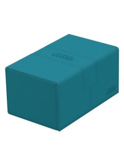 Ultimate Guard Twin Flip'n'Tray 160+ XenoSkin Monocolor Gasolina Azul de Ultimate Guard en Cajas para Cartas | La Cueva Roja