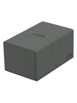 Ultimate Guard Twin Flip'n'Tray 160+ XenoSkin Monocolor Gris de Ultimate Guard en Cajas para Cartas | La Cueva Roja