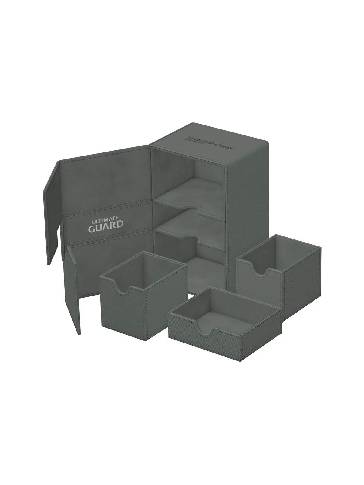 Compra Ultimate Guard Twin Flip'n'Tray 160+ XenoSkin Monocolor Gris de