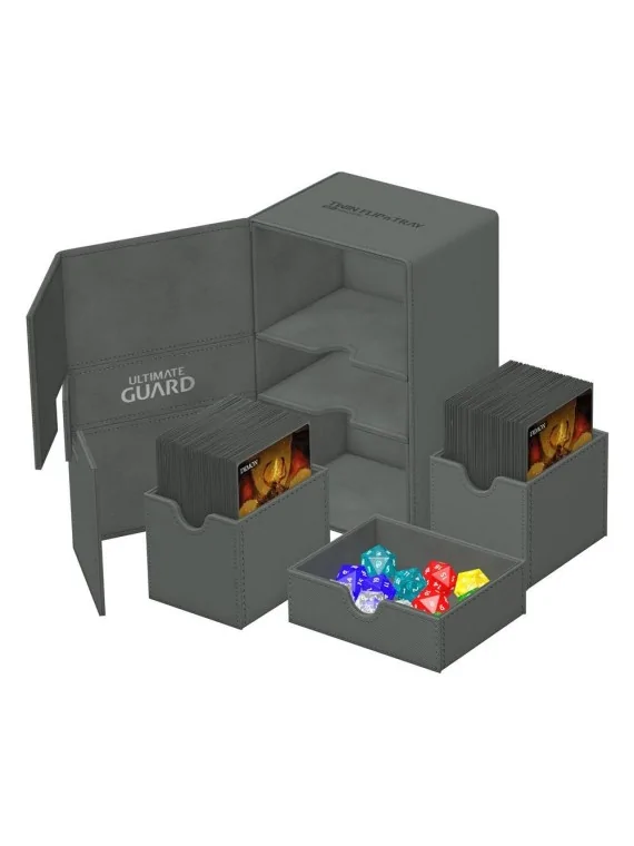 Compra Ultimate Guard Twin Flip'n'Tray 160+ XenoSkin Monocolor Gris de