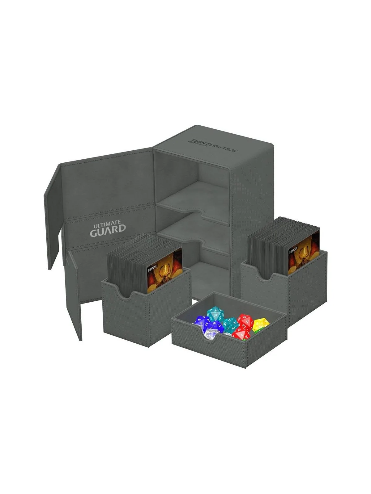 Compra Ultimate Guard Twin Flip'n'Tray 160+ XenoSkin Monocolor Gris de