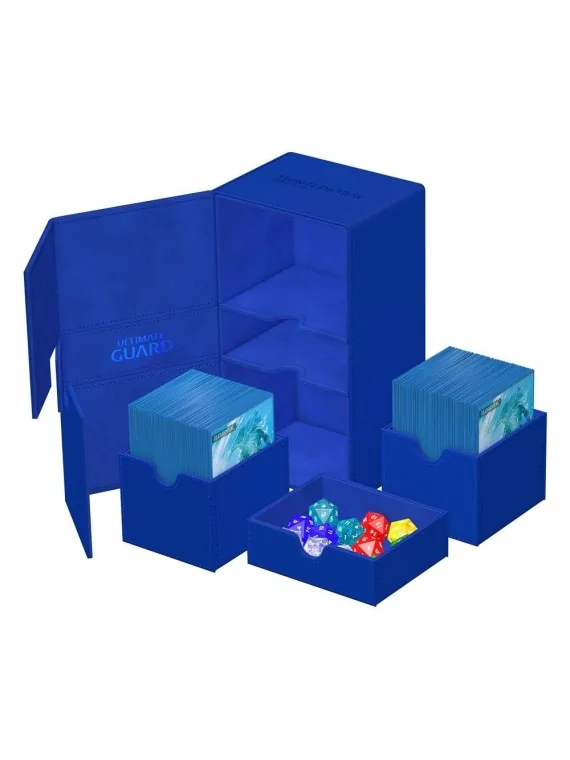 Compra Ultimate Guard Twin Flip'n'Tray 200+ XenoSkin Monocolor Azul de