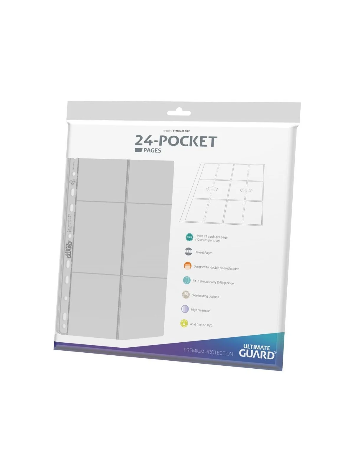 Compra Ultimate Guard 24-Pocket QuadRow Pages Side-Loading Transparent