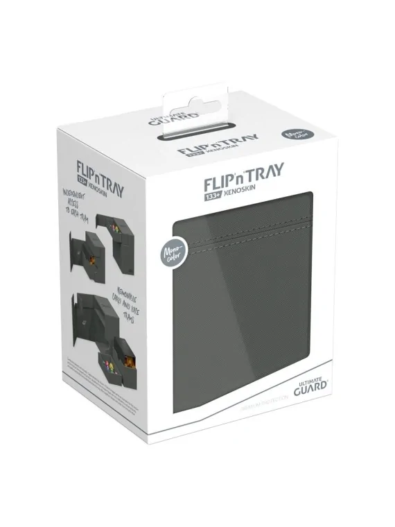 Compra Ultimate Guard Flip'n'Tray 133+ XenoSkin Gris de Ultimate Guard