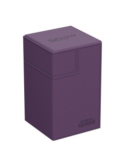 Ultimate Guard Flip'n'Tray 100+ XenoSkin Monocolor Violeta de Ultimate Guard en Cajas para Cartas | La Cueva Roja