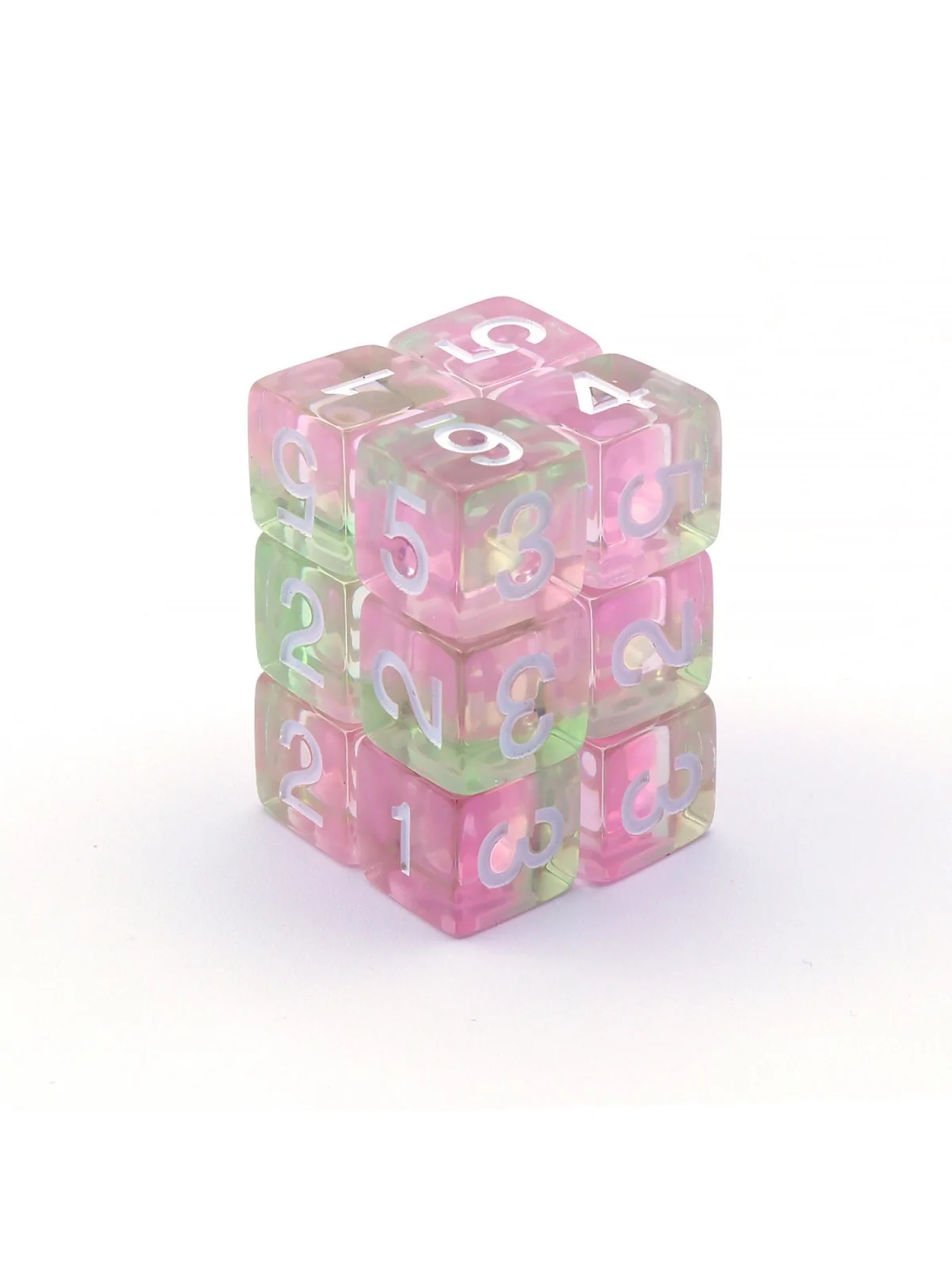 Compra 12 Dados D6 16mm: Rosa de Green Stuff World al mejor precio (7,