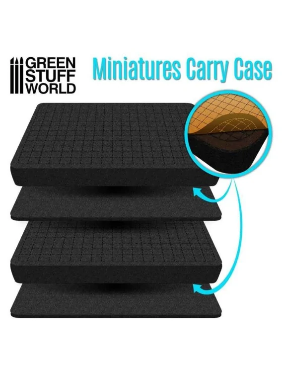 Compra Maletín Transporte Miniaturas con Espuma de Green Stuff World a