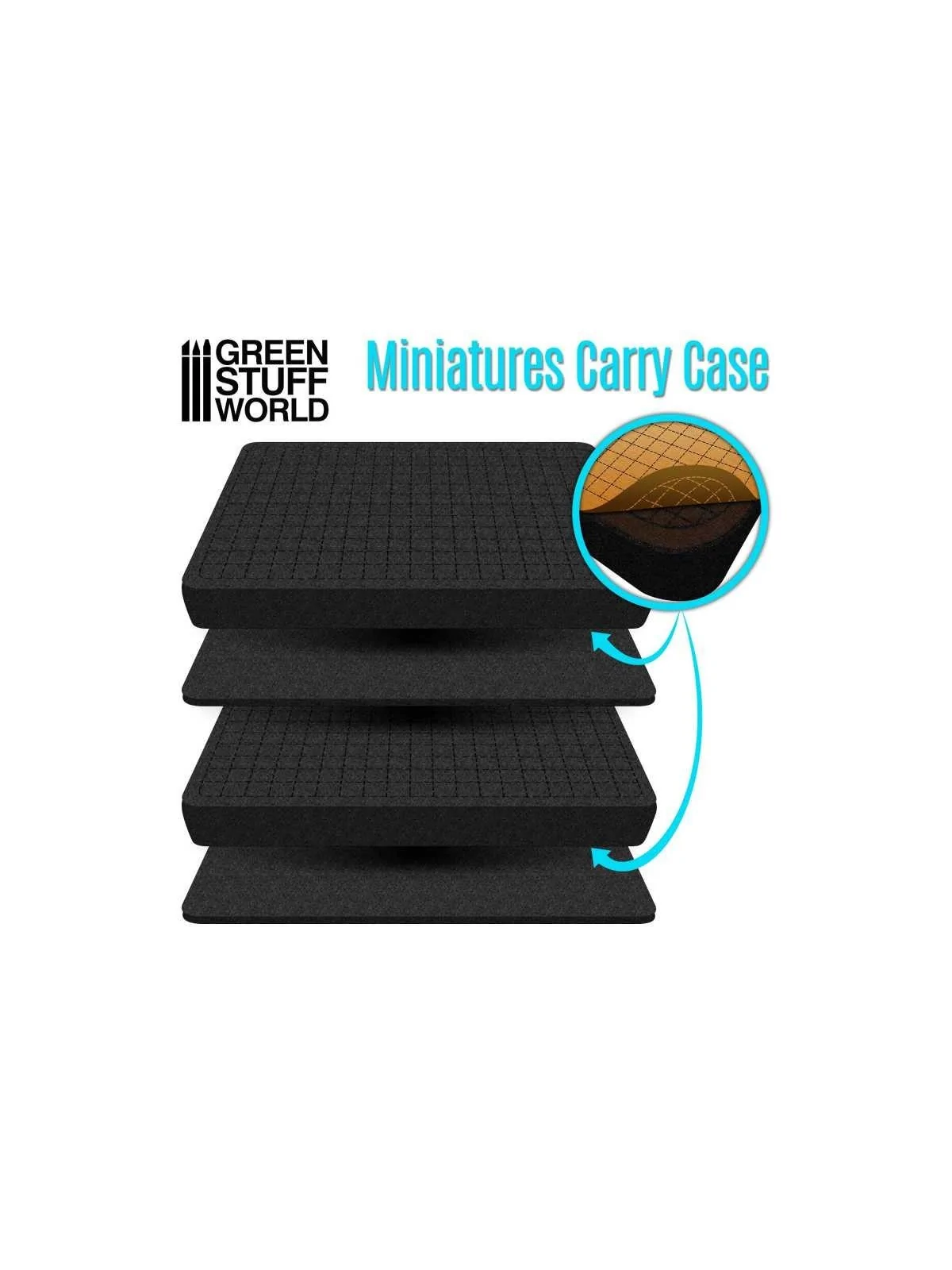 Compra Maletín Transporte Miniaturas con Espuma de Green Stuff World a