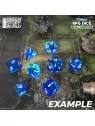 Compra 36 Dados D6 12mm: Azul/Turquesa Transparente de Green Stuff Wor