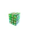 Compra 36 Dados D6 12mm: Naranja/Verde Transparente de Green Stuff Wor