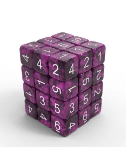 Compra 36 Dados D6 12mm: Violeta Negro de Green Stuff World al mejor p