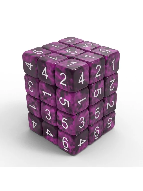 Compra 36 Dados D6 12mm: Violeta Negro de Green Stuff World al mejor p