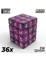 Compra 36 Dados D6 12mm: Violeta Negro de Green Stuff World al mejor p