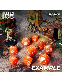 Compra 36 Dados D6 12mm: Naranja de Green Stuff World al mejor precio 