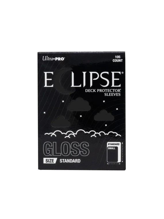 Fundas Standard Gloss Jet Black (105 Unidades) de Ultra Pro en Fundas | La Cueva Roja