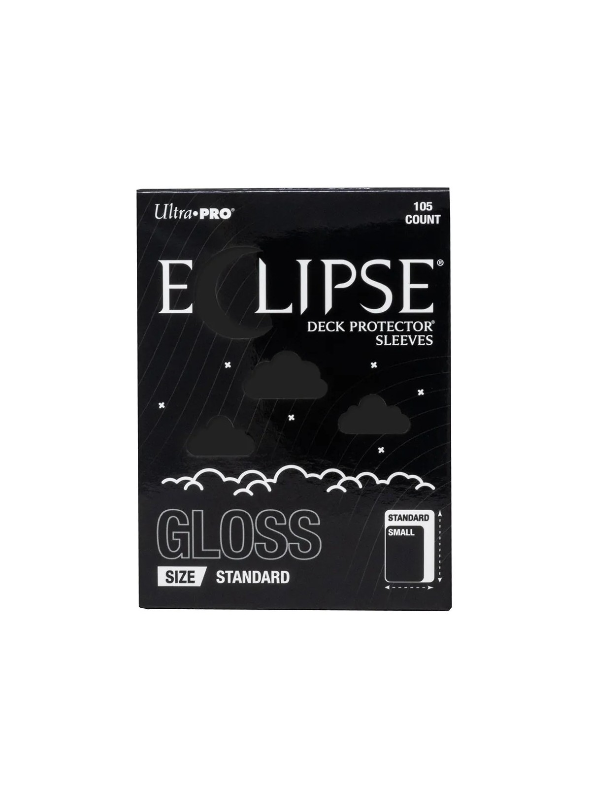 Fundas Standard Gloss Jet Black (105 Unidades) de Ultra Pro en Fundas | La Cueva Roja