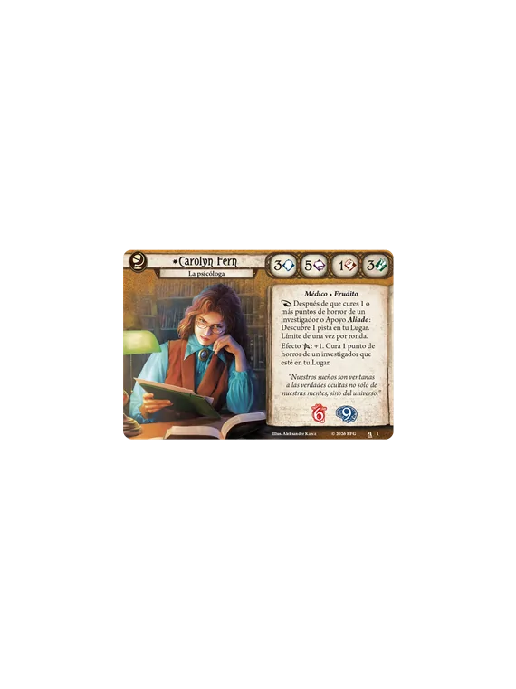 Compra Arkham Horror LCG: Carolyn Fern Mazo de Investigador de Fantasy