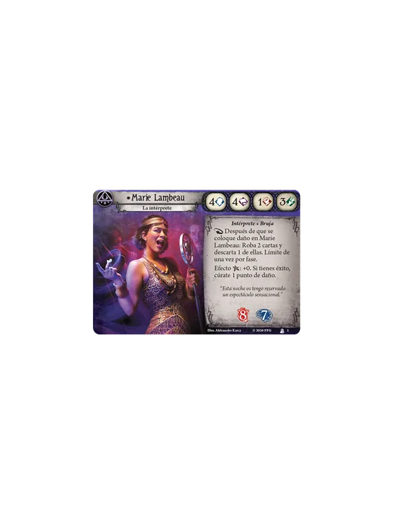 Compra Arkham Horror LCG: Marie Lambeau Mazo de Investigador de Fantas