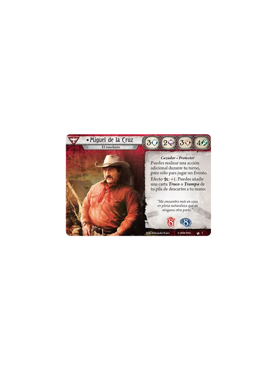 Compra Arkham Horror LCG: Miguel de la Cruz Mazo de Investigador de Fa