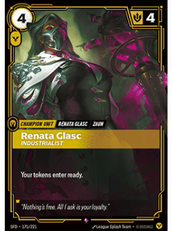 Renata Glasc, Industrialist (V.1 - Rare) de Riftbound en 02 - Spiritforged | La Cueva Roja