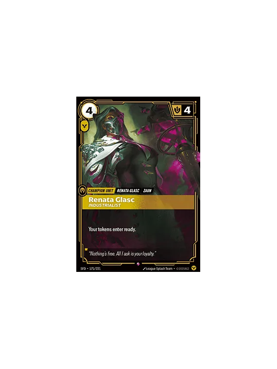 Compra Renata Glasc, Industrialist (V.1 - Rare) de Riftbound al mejor 